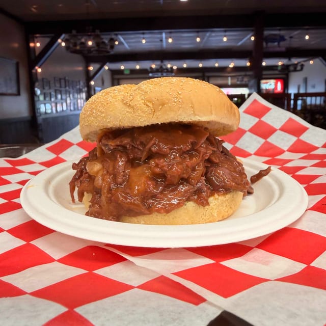 Beef BBQ Sandwich.