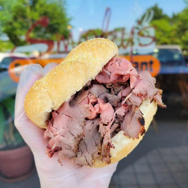 Pit Beef Sandwich.