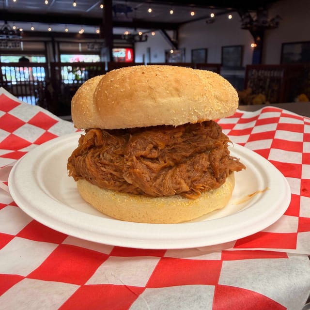 Pork BBQ Sandwich.